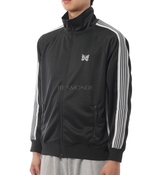 NEEDLES]Track Jacket Poly Smooth - Charcoal (SX404) | 렉스몬드