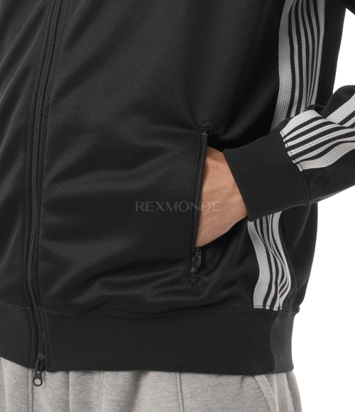 NEEDLES]Track Jacket Poly Smooth - Charcoal (SX404) | 렉스몬드