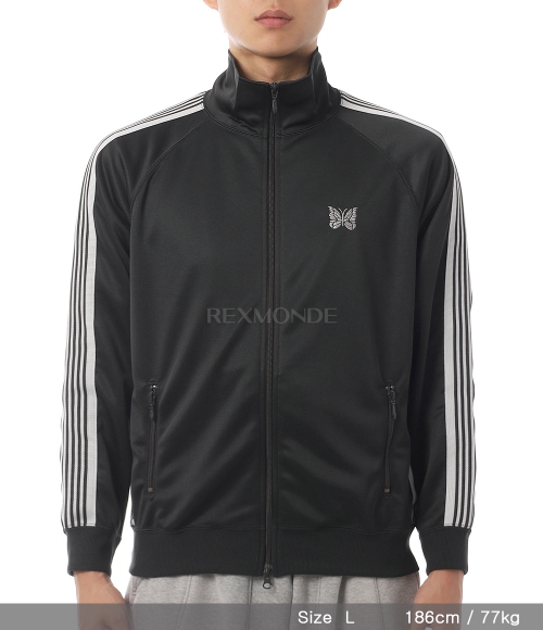NEEDLES]Track Jacket Poly Smooth - Charcoal (SX404) | 렉스몬드
